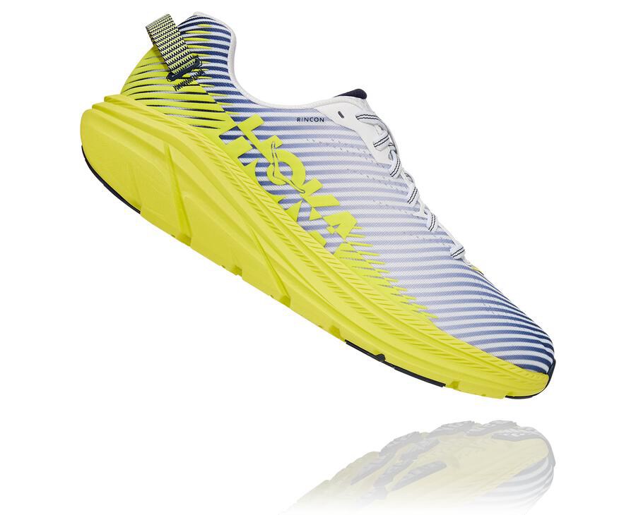 Hoka One One Rincon 2 Löparskor Herr - Vita/Blå - XVEAM-3142